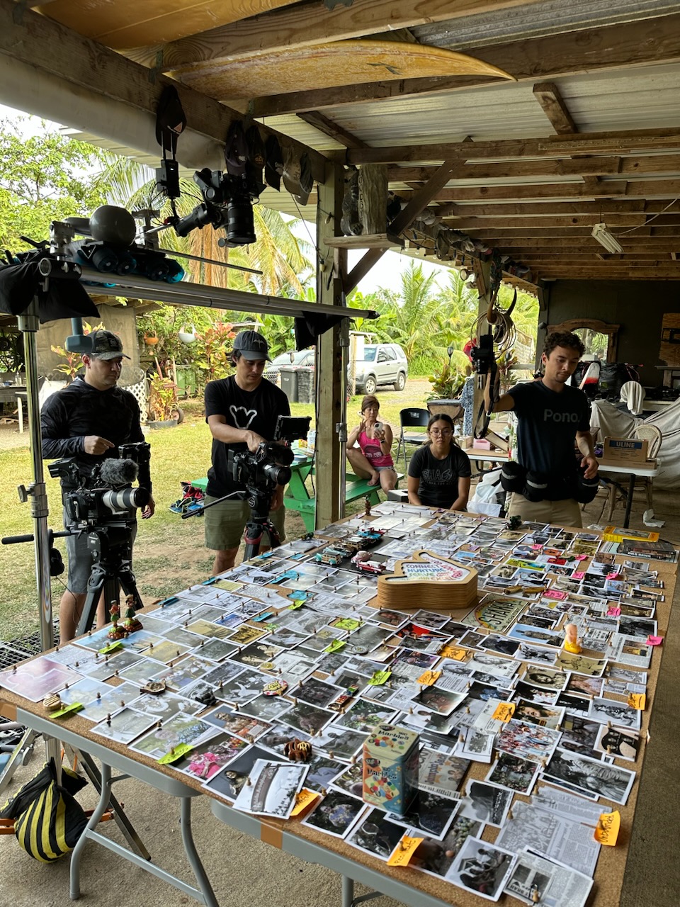 Shaka film shoot bulletin board