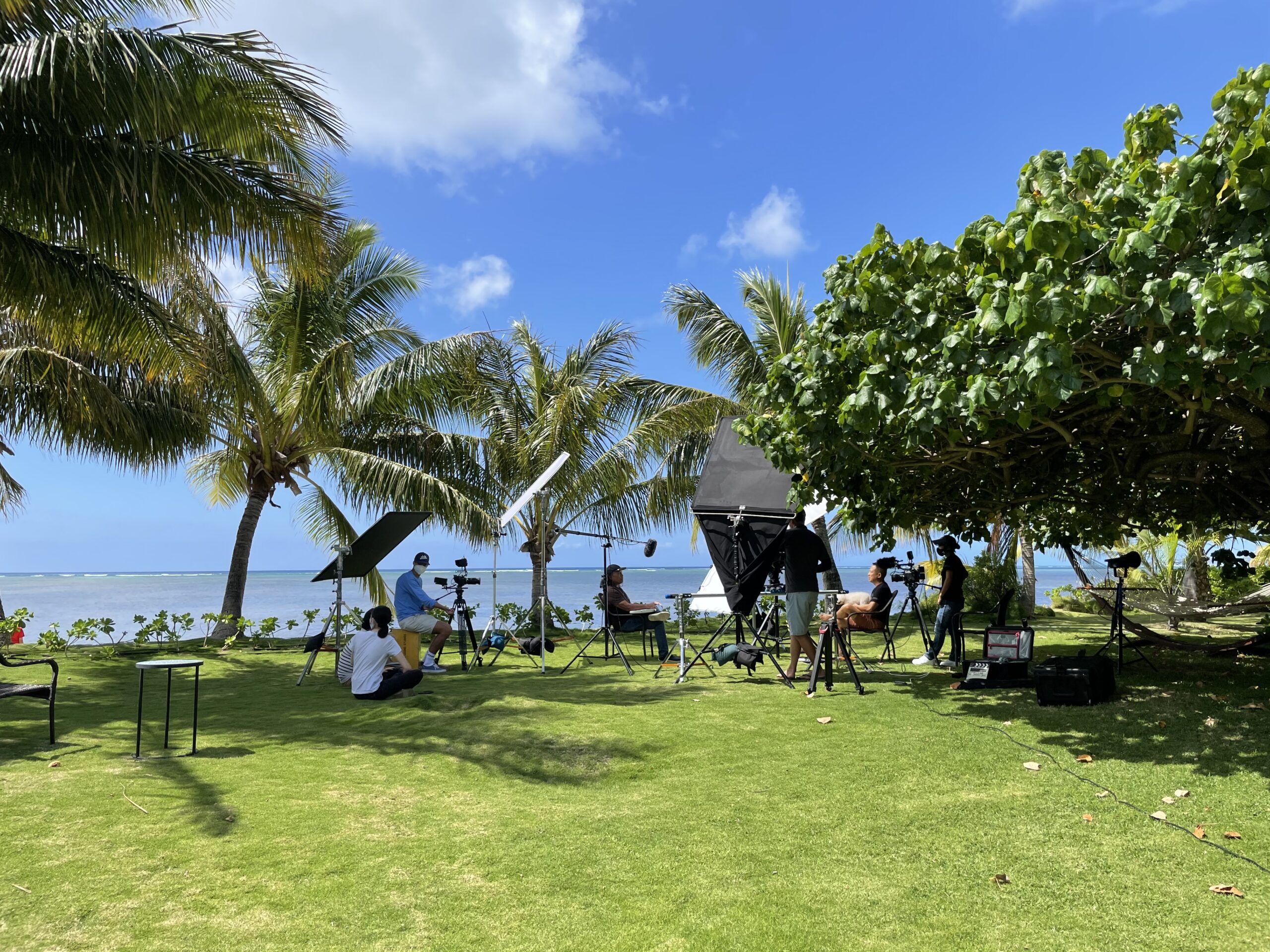 Steve Sue interviewing Henry Kapono